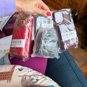 Apple iPhone 15 ProMax Phone Cases Crossbody with Chain Strap - 3 Items